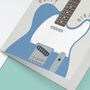 Telecaster Guitar Birthday Card | Guitarist Card, thumbnail 4 of 6