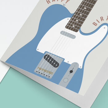 Telecaster Guitar Birthday Card | Guitarist Card, 4 of 6