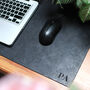 Vintage Leather Personalised Initials Desk Mat, thumbnail 10 of 12