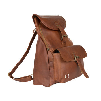 Personalised Leather Explorer Backpack/Rucksack, 3 of 11