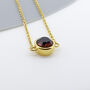 Gold Plated January Garnet Birthstone Bracelet, thumbnail 9 of 9