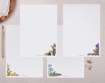 Wild Flowers Writing Paper Gift Box Set, 4 of 4