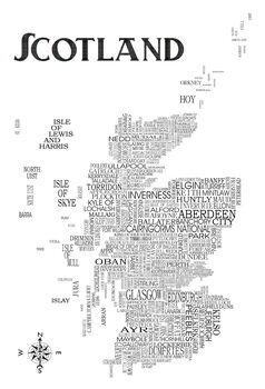 Scottish Word Map, 2 of 4