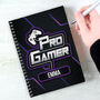 Personalised Pro Gamer Notebook For Friends, thumbnail 3 of 3