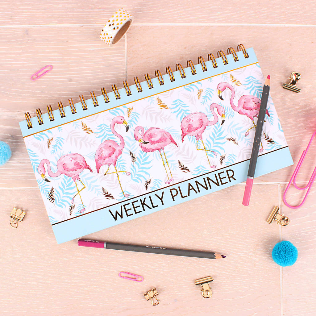 Flamingo Weekly Planner By Milly Green 
