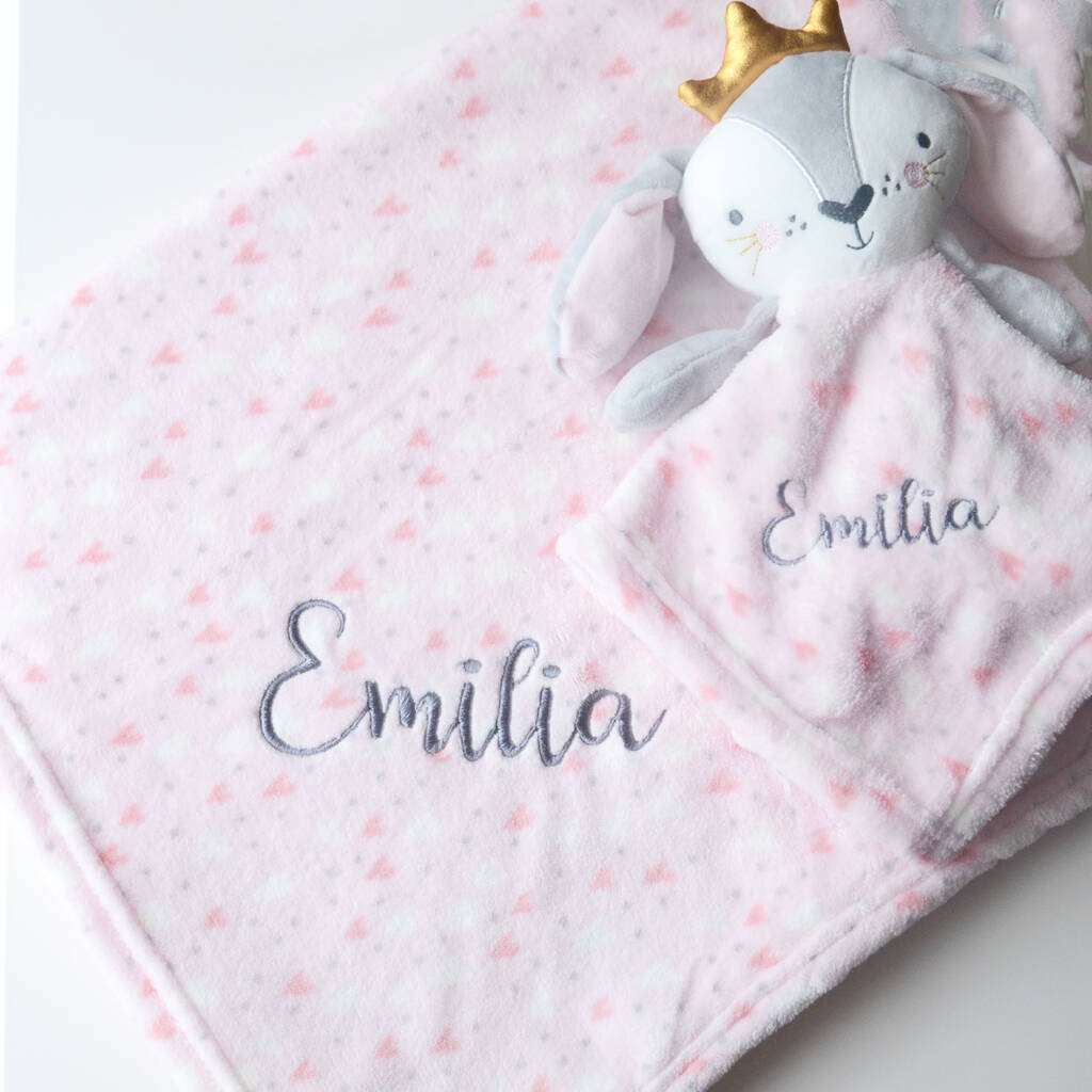 personalised pink bunny