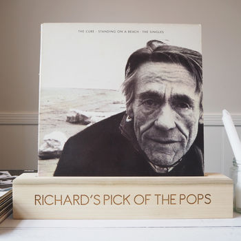 Personalised Wooden Vinyl Record Holder, 8 of 10