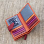 Woman's Personalised Orange Leather Wallet, thumbnail 6 of 12