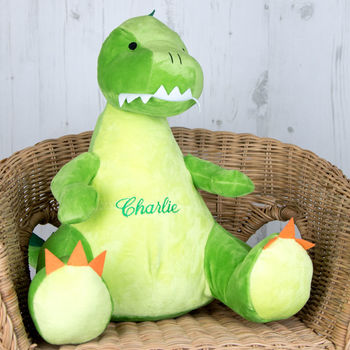 Personalised Soft Toy, Dinosaur, 2 of 2