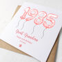 Blush Balloon 90th Birthday Card, thumbnail 3 of 6