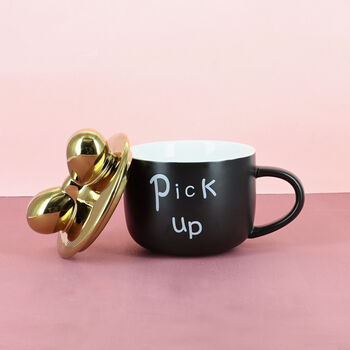 Pick Up Or Promise Me Mugs By G Decor, 3 of 6