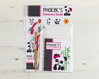 Personalised Panda Stationery Bundle, 2 of 4