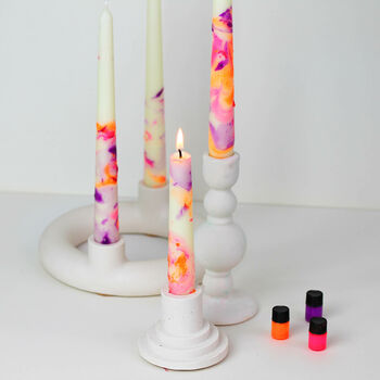 Candle Marbling Kit With Choice Of Paint Colours, 3 of 7