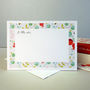 Set Of 12 Personalised Notecards With Floral Border, thumbnail 2 of 8
