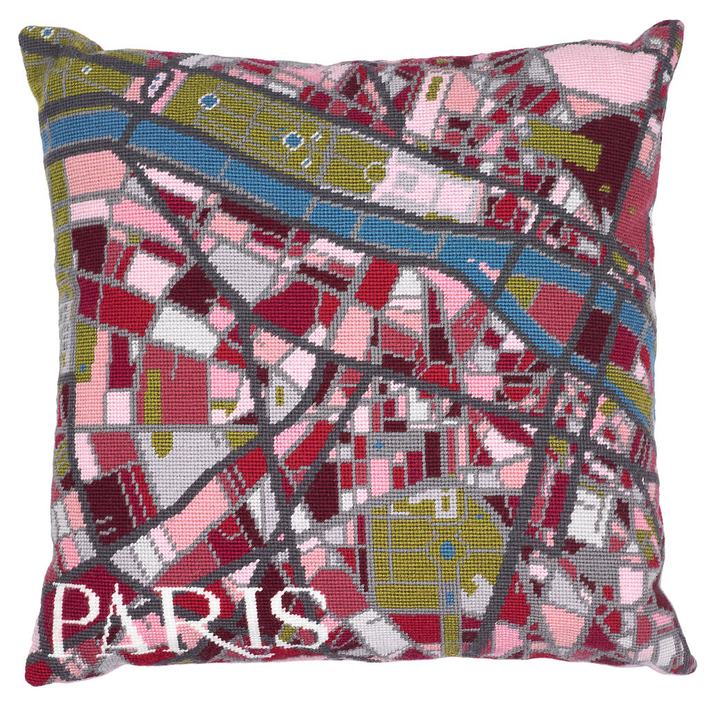 Paris City Map Tapestry Kit, 1 of 4