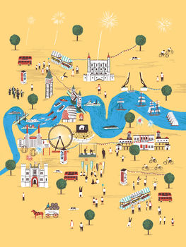 Personalised Totally Thames Print, 2 of 6