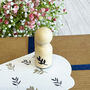 Detailed Leaf Mini Rubber Stamp For Crafting, thumbnail 5 of 6
