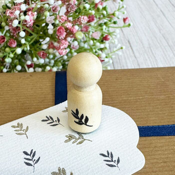 Detailed Leaf Mini Rubber Stamp For Crafting, 5 of 6