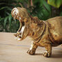 Gold Hippo Ornament, thumbnail 5 of 11