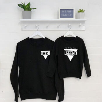 'Legend' Father And Son Sweatshirt Set, 3 of 3