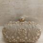 Gold Raw Silk Oval Clutch Bag, thumbnail 1 of 7