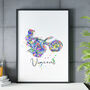 Motocross Rough Personalised Sports Art Print, thumbnail 3 of 4