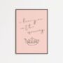 I Love You In The Morning Bedroom Wall Art Print Valentines Day Gift, thumbnail 1 of 9