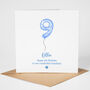 Personalised Blue Balloon 9th Birthday Card, thumbnail 2 of 5