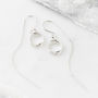 Total Eclipse Threader Earrings Silver, thumbnail 6 of 8