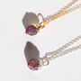 July Birthstone Ruby Necklace Birthday Gift, thumbnail 3 of 6