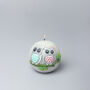 G Decor Handmade Hootique Owl Couple Candle Grey Owls With Wide Eyes, thumbnail 5 of 6