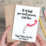 Call Dad Personalised Father's Day Card, thumbnail 1 of 3