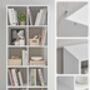 Bookcase Divider Shelf Storage Unit Scandinavian Style, thumbnail 5 of 6
