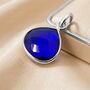 Sapphire September Birthstone Silver Pendant, thumbnail 1 of 2