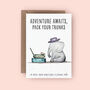 Adventure Awaits Elephant Poo Card, thumbnail 1 of 3