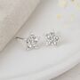 Sterling Silver Clear Cz Star Stud Earrings – 5mm, thumbnail 3 of 8