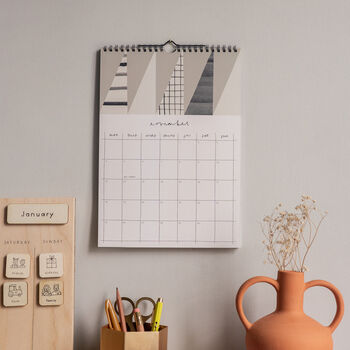 2024 Illustrated Patterned Wall Calendar, 12 of 12
