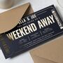 Personalised Weekend Away Gift Voucher For Couple, thumbnail 2 of 9