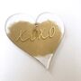 Personalised Love Quote Acrylic Valentines Heart Card, thumbnail 11 of 12