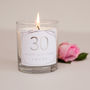30th Birthday Personalised Candle Gift, thumbnail 3 of 4