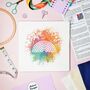 Watercolour Rainbow Cross Stitch Kit, thumbnail 1 of 8