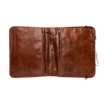 Personalised Large Leather Suit Carrier 'Rovello', 9 of 12