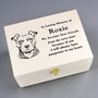 Personalised Dog Breed Memorial Small Keepsake Box, thumbnail 2 of 6