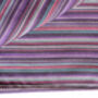 Nepali Cotton Scarf, Purple Stripes, Ethically Handmade, thumbnail 3 of 7