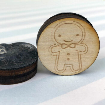 Cookie Cute Gingerbread Man Polymer Stamp Set, 2 of 7