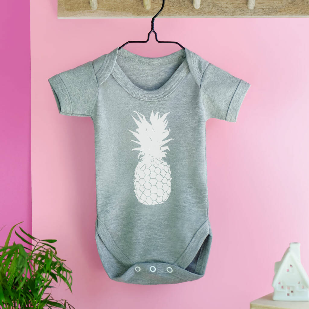 Pineapple Baby Grow By Paper Plane