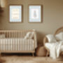 Hello Little One Blue Nursery Art Prints, thumbnail 2 of 4