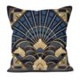 Deco Elegance In Blue Art Deco Cushions Design Four, thumbnail 4 of 8