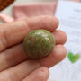 Unakite Crystal Tumblestone Gift With Pouch And Card, thumbnail 3 of 6