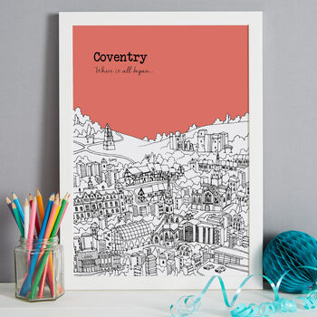 Personalised Coventry Print, 4 of 9